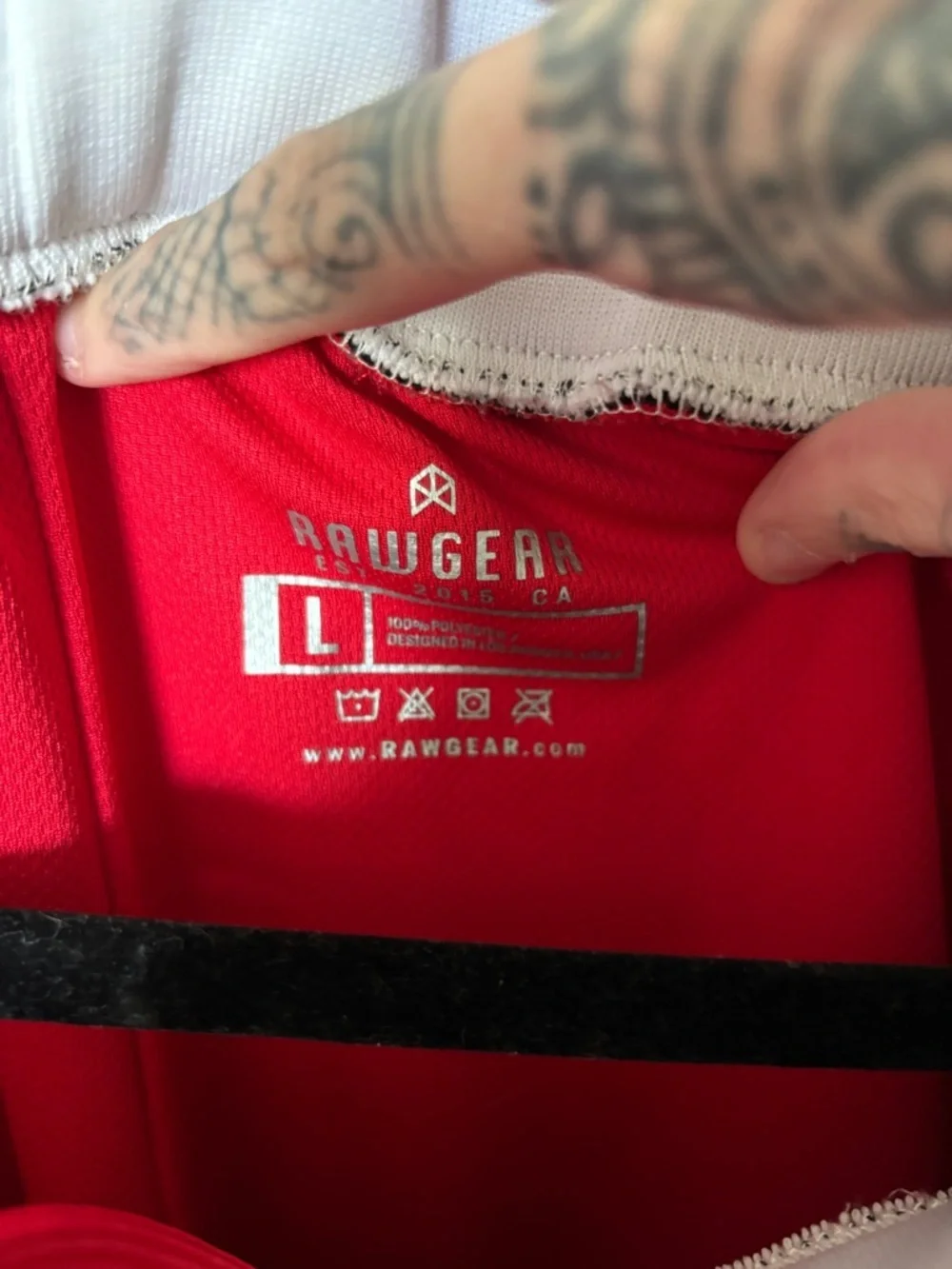 Men's Raw Gear Red Athletic Shorts
